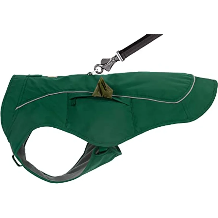 RUFFWEAR Overcoat Fuse 2-in-1-Kombination aus Hundemantel und -Geschirr, mit Fleece Gefütterte Hundejacke, Evergreen XL – Bild 5