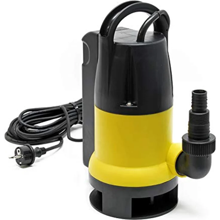 Wiltec Schmutzwasserpumpe 8000 l/h 400 W, max. Förderhöhe 5 m, Fremdkörper bis Ø 35 mm, robuste Konstruktion, vielseitige Anwendungsmöglichkeiten – Bild 1