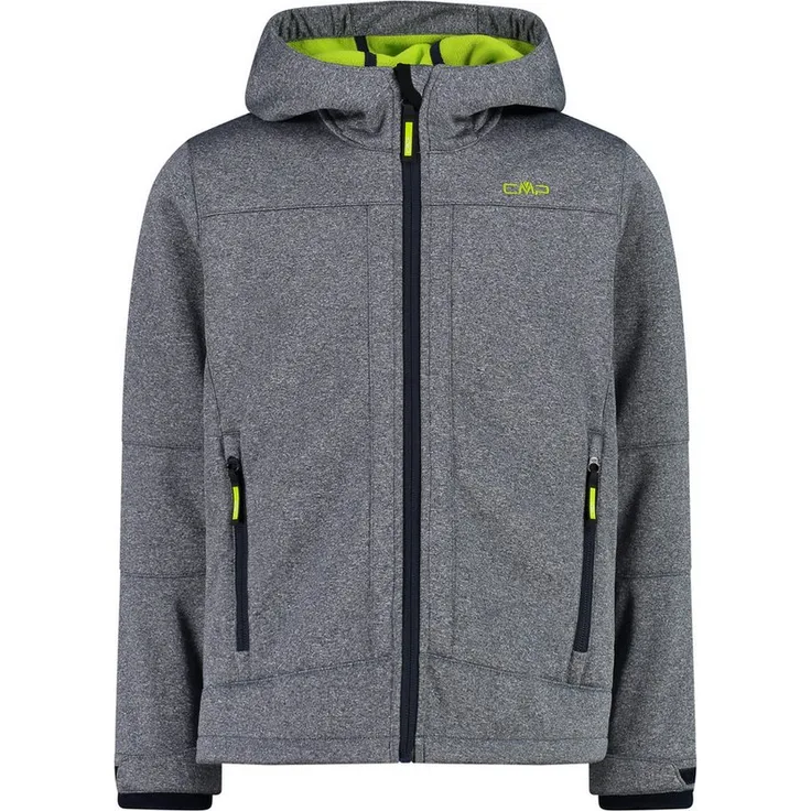 CMP Jungen Softshelljacke Fix Hood 3A00094M, winddicht und wasserabweisend, blau