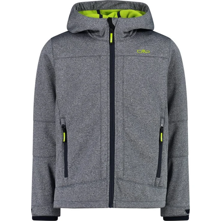 CMP Jungen Softshelljacke Fix Hood 3A00094M, winddicht und wasserabweisend, blau – Bild 1