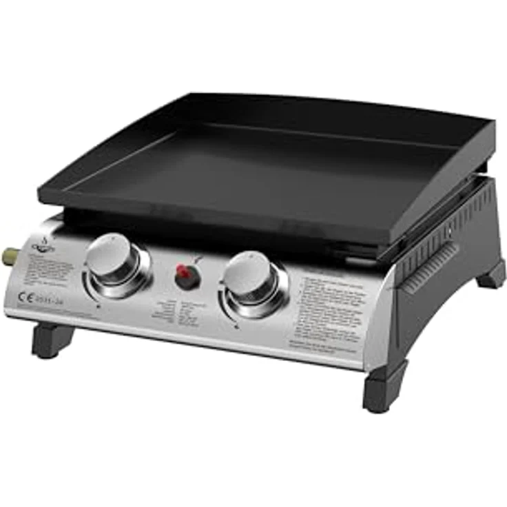Plancha Gasgrill "AUSTIN II" von El Fuego® | inkl. Gasschlauch und Druckminderer | 2 Hauptbrenner mit je 2,5 kW | Grill BBQ | AY 4410 – Bild 2