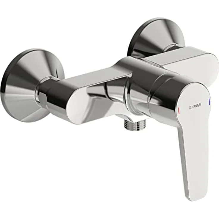 Hansa 51450163 Badewanne/Brause Mischbatterie für Wandaufbau HANSAPINTO | Armaturenkörper aus entzinkungsarmen Messing, einstellbare Heißwassersperre | 17l/min bei 3 bar – Bild 1