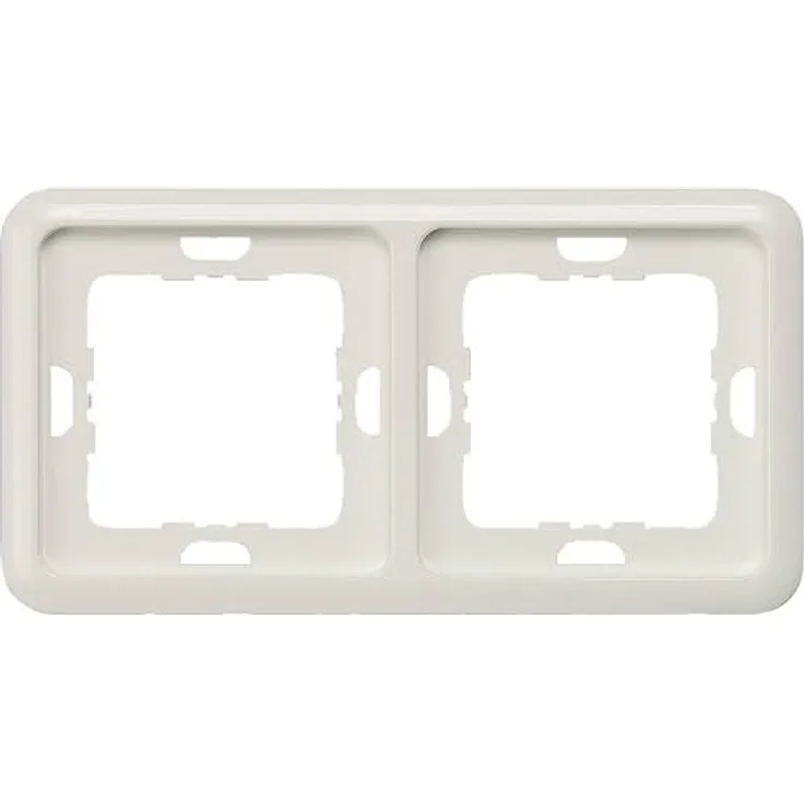 Siemens BJC Delta Doppel Delta Profil, 2fach Rahmen, weiß Titan