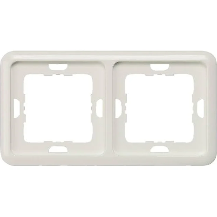 Siemens BJC Delta Doppel Delta Profil, 2fach Rahmen, weiß Titan