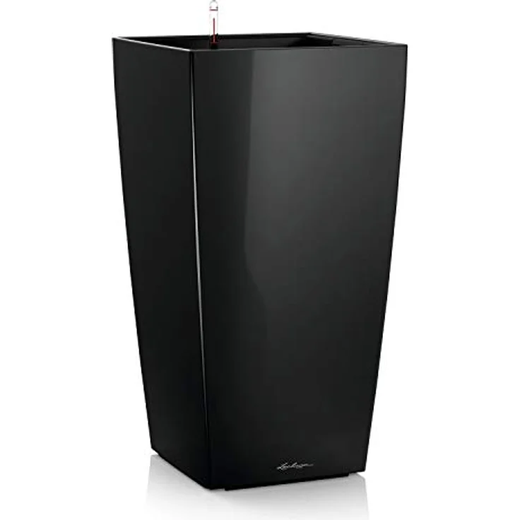 LECHUZA CUBICO Premium 30 schwarz hochglanz 18186 – Bild 1