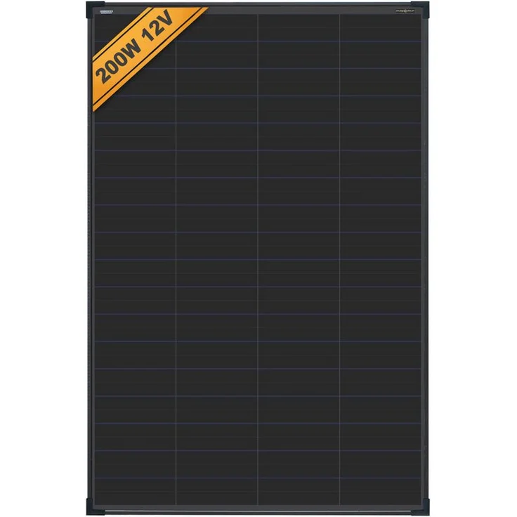 enjoy solar Solarmodul HPBC-Technologie Mono Solarpanel FULL BLACK 100W-230W, 12V, monokristallin, bis zu 26% Wirkungsgrad, 100% aktive Zellfläche