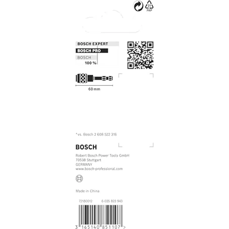 Bosch Professional Accessories 2608522320 Bosch Professional Schnellverschluss Bithalter (Impact Control, 1-4 Zoll Sechskantschaft, Pick and Click) – Bild 5