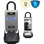 Master Lock Schlüsseltresor mit beleuchteten Zahlenrädern, mit Bügel, Aussen, 17.5 x 7.2 x 5.2 cm, Schlüsselsafe