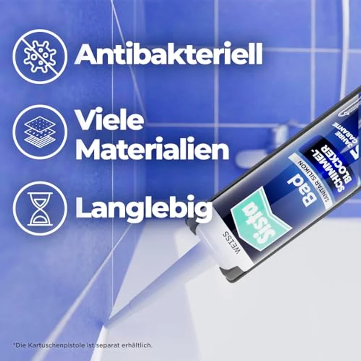 Sista Bad Schimmelblocker Silikon, weiß, 280ml – Bild 4