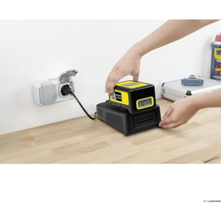 Kärcher Battery Power 18-50, 18 V, 5 Ah (Energieverbrauch 90 Wh, Echtzeitanzeige Akku, Lithium-Ionen-Akku, extrem robust, Temperaturmanagement, Strahlwasser geschützt, automatischer Lagermodus) – Bild 6