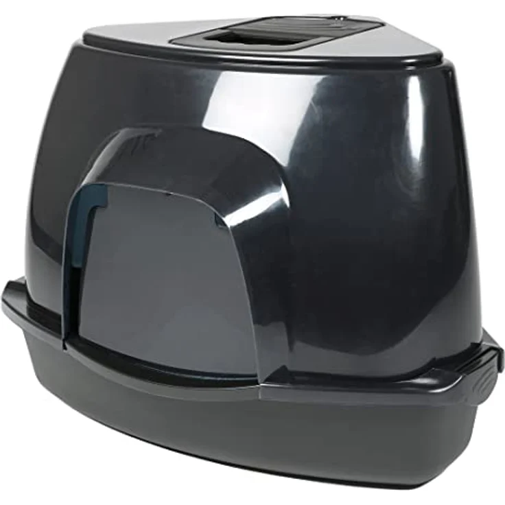 EBI, Cat House Prism 60 M – 38 x 56 x 40 cm, schwarz, für Hygiene, Schwarz, Katze – Bild 1
