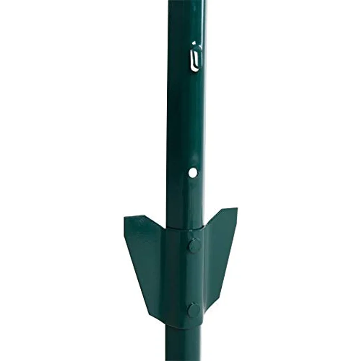 ESTEXO Zaunpfosten 107 cm, 20er Set Zaunanker aus verzinktem Stahl, Grün RAL 6005 – Bild 6
