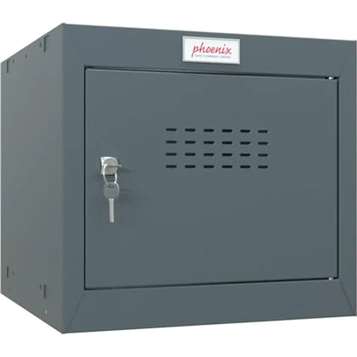 Phoenix Cube Locker CL0344AAK, Würfel-Schließfach mit 44L Stauraum, anthrazitgrau, robustes Design und modulare Montage – Bild 1