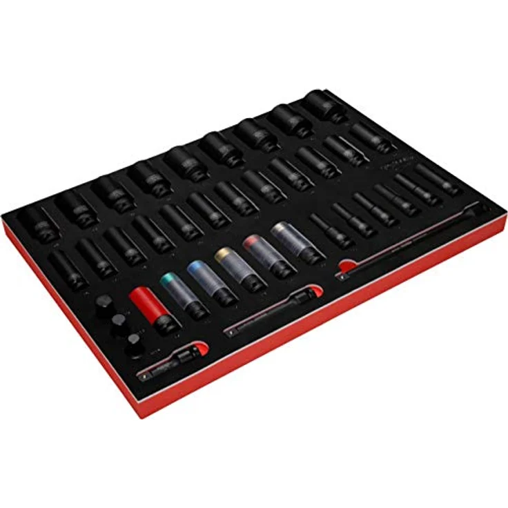 KS TOOLS 1/2'' Kraft-Stecknuss-Satz, 39-tlg. mit Schaumstoffeinlage, Premium-Werkzeuge – Bild 3