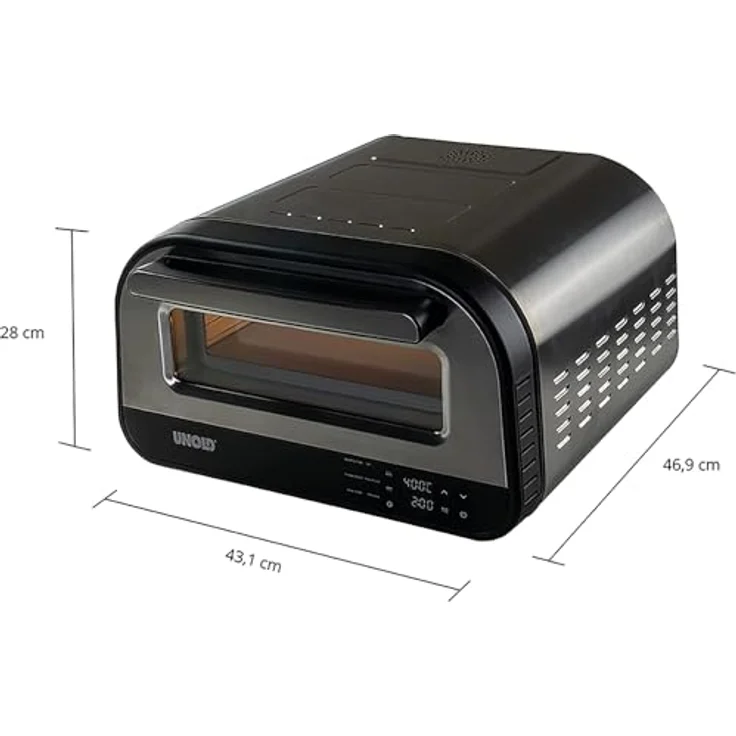 Unold Pizzaofen LUIGI 68816, Pizzastein aus Cordierit, 1700W Leistung - Preisvergleich – Bild 3