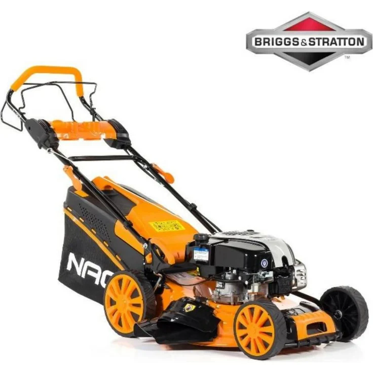 NAC LS51-750-HSD-SE, Benzin-Rasenmäher mit 4-in-1 Funktion, 51 cm Schnittbreite, Antrieb B&S 161Cc, selbstfahrend