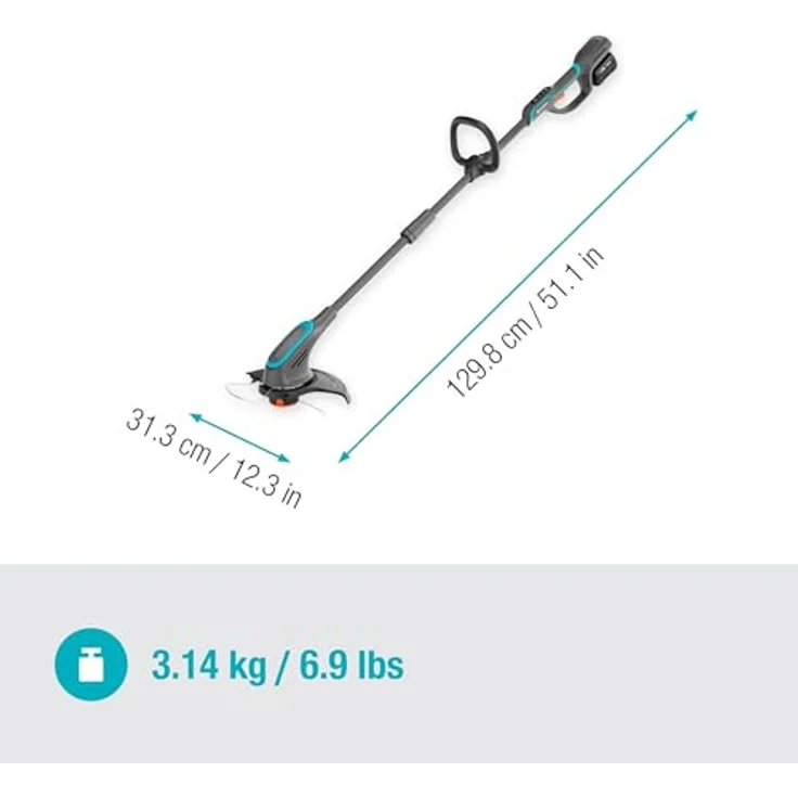 Gardena Power for All Akku-Rasentrimmer PowerTrim 30/18V, 18 V, 4 Ah, Li-Ionen, Schnittbreite 30 cm, ergonomisch mit PowerBoost und LED-Fadenverlängerungsanzeige – Bild 5