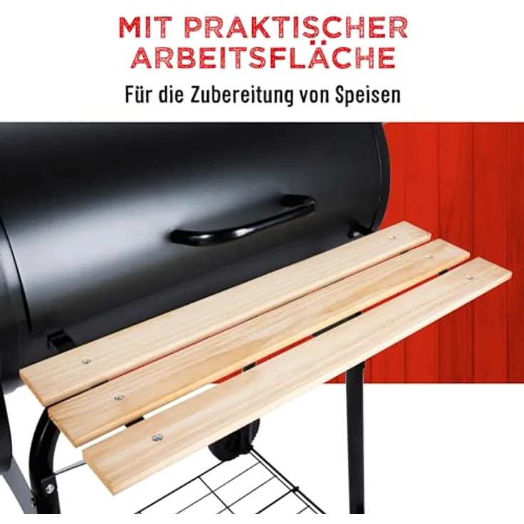 BBQ Collection, Holzkohlegrill, Grill smoker (104 cm) – Bild 6