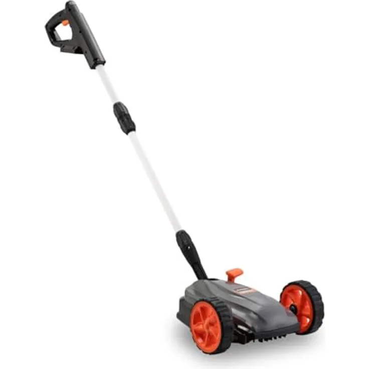 FUXTEC Akku Einhand-Rasenmäher FX-E1RMEH20, kompakter Gartenmäher mit 220mm Schnittbreite, 300W Leistung, 3-fache Schnitthöheneinstellung 30–50mm, flexible Kugelkopfsteuerung