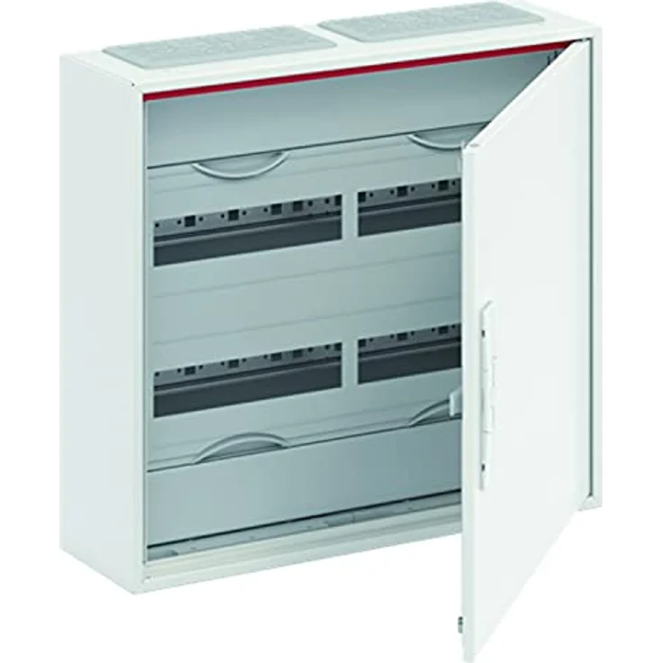 ABB Schaltschrank CA23R, Aufputz aus Stahl mit Tür, IP44, weiß, 16,5 x 55,6 x 50,2 cm – Bild 1