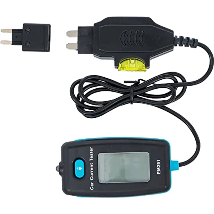 BGS, Digitales Amperemeter für Sicherungskontakt, Multimeter für 12/24 V Systeme, max. 20 A – Bild 3