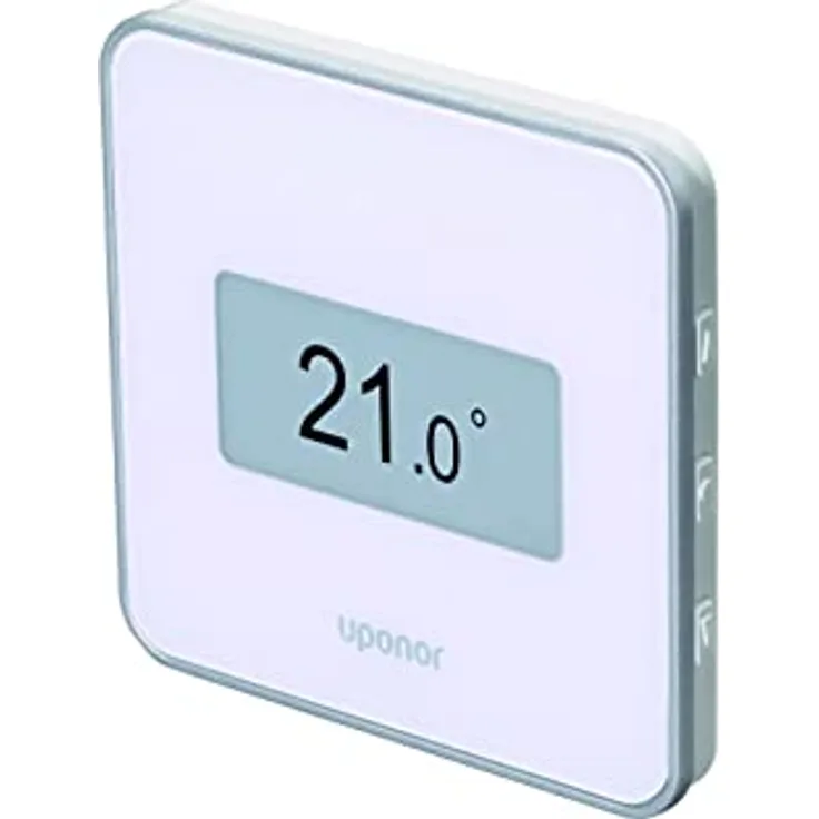 Uponor Smatrix Wave Style T-169, Programmierbares Raumthermostat mit Feuchtigkeitssensor, weiß, Bluetooth, CE-konform, IP30
