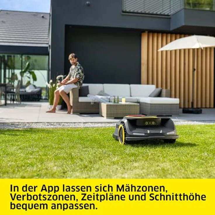Kärcher Mähroboter RCX 6, GPS-gesteuertes Modell für bis zu 3000 m² Fläche, mit App-Steuerung und intelligenten Hinderniserkennung – Bild 2