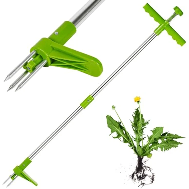 Kinzo Unkrautentferner 100 cm grün-silber – Bild 2