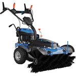 Güte Benzin-Kehrmaschine GKM 100.1, 100 cm Arbeitsbreite, inkl. Motorbesen, Schneeschieber und 72 l Auffangbehälter