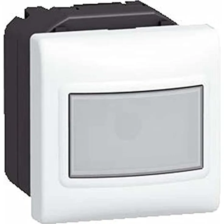 Legrand LEG99622 Bewegungsmelder/Automatikschalter ohne Neutralleiter, zum Einbauen, für Mosaic-System geeignet, Infrarotstrahlung, 180° Erfassungswinkel, weiss