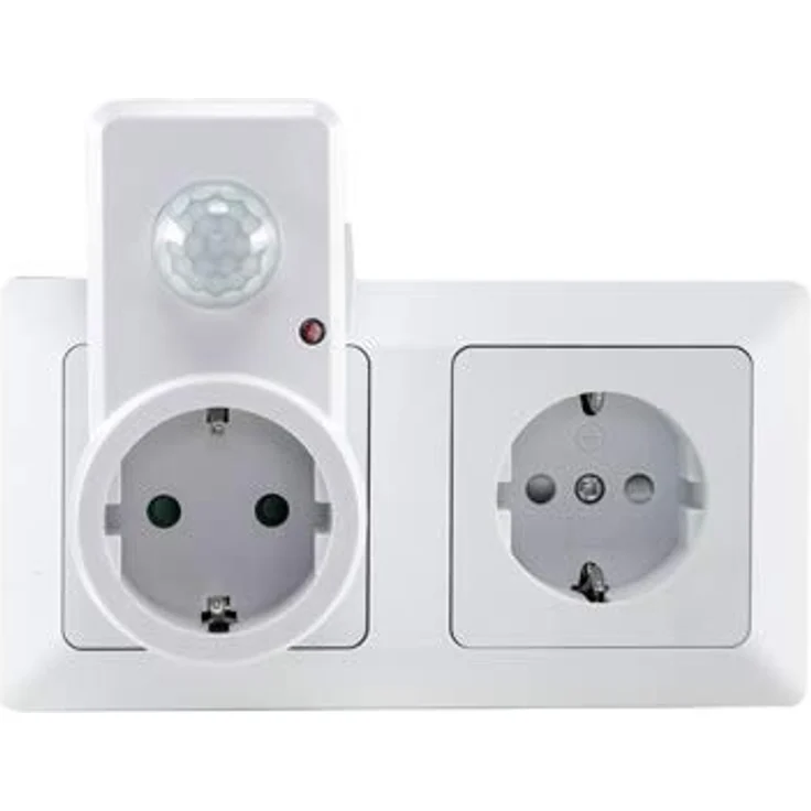 Chilitec Zwischenstecker mit Bewegungsmelder 230V Steckdose weiß – Bild 5