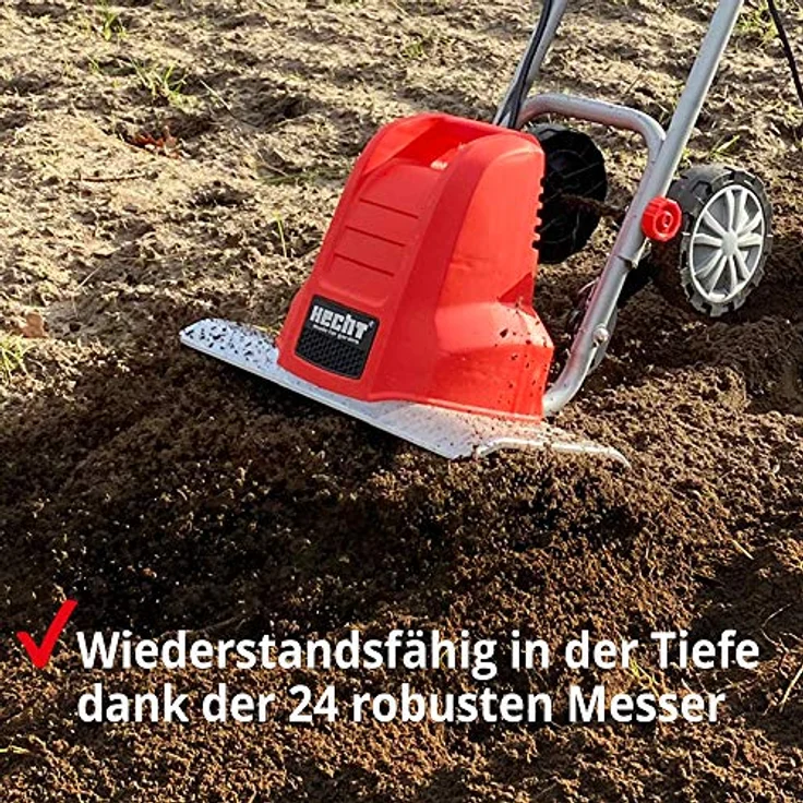 Hecht 745 Elektromotorhacke 1500 W, 24 Messer, 40 cm Arbeitsbreite, 400 U/min, 220 mm Arbeitstiefe – Bild 5