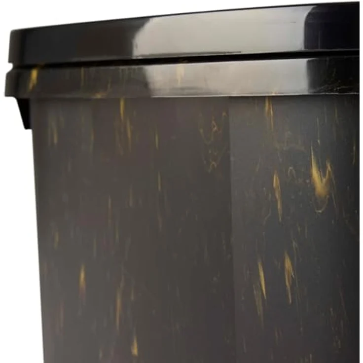 Savic Katzenklo Hop In Marble, Schwarz/Gold, 58,8 x 39 x 39,5 cm – Bild 6