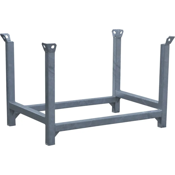 Schake Stapelpalette, verzinkt, 108 x 68 x 54 cm, aus Vierkantrohr, 38 kg