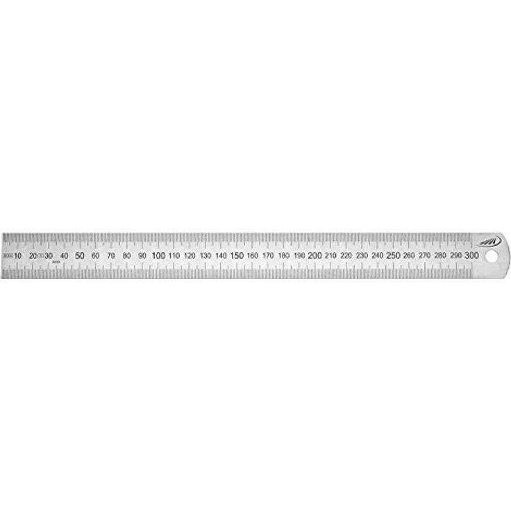 HELIOS-PREISSER Biegsamer Stahlmaßstab R, Teilung A mm/mm, 300 x 15 x 0,5 mm, aus rostfreiem Federbandstahl – Bild 1