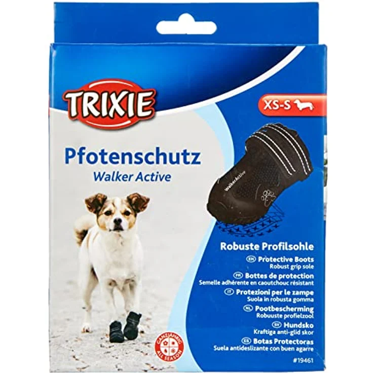 Trixie Pfotenschutz Walker Active 2 Stück schwarz XS-S - Preisvergleich – Bild 2