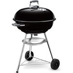 Weber Compact Kettle Holzkohlegrill, 57 cm, Schwarz (1321004), 58x66x96 cm