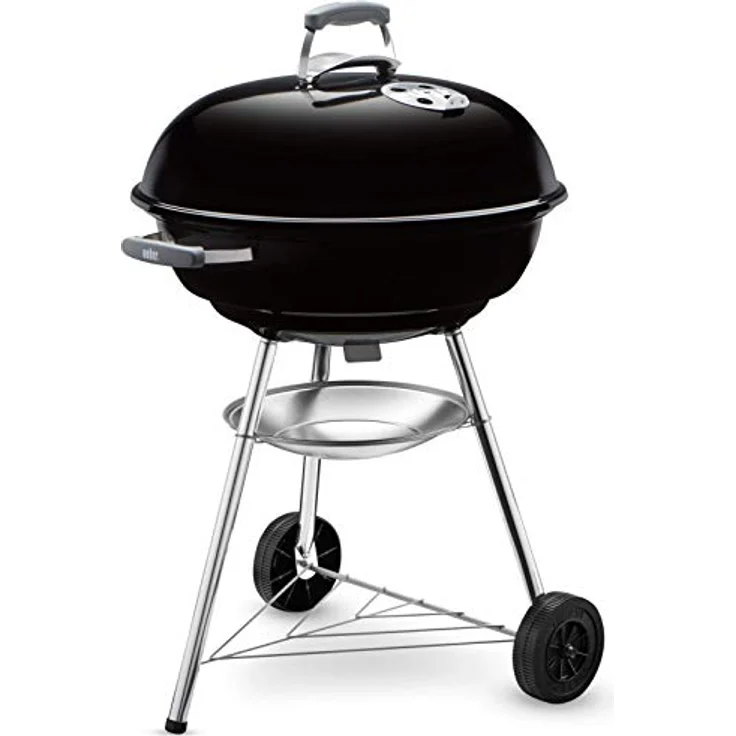 Weber Compact Kettle Holzkohlegrill, 57 cm, Schwarz (1321004), 58x66x96 cm – Bild 1