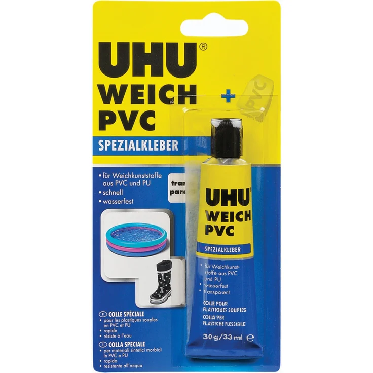 UHU UHU Spezialkleber Weich PVC, 30 g 46655 (Reparatur Kleber Klebstoff) – Bild 1