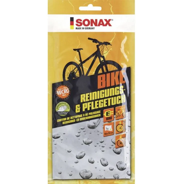 SONAX 08520000  BIKE Reinigungs+PflegeTuch 40x50 Thekendisplay 28 ml – Bild 2