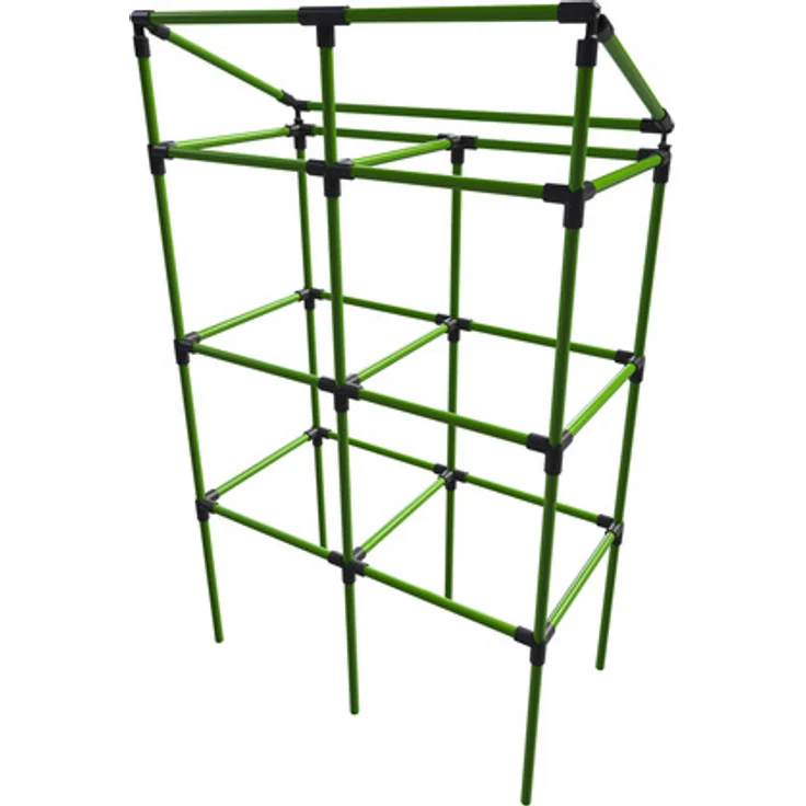 Bio Green Pflanzbox City Jungle mit Rankgitter Kunststoff 62 x 33 x 128 cm 34 l Kübelvolumen, 17 l Wasserspeicher – Bild 2