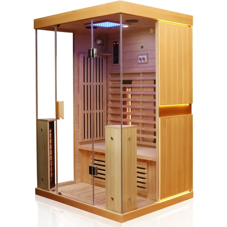 Dewello Infrarotkabine »Kingston«, BxTxH: 135 x 105 x 190 cm, 50 mm, für bis zu 2 Personen
