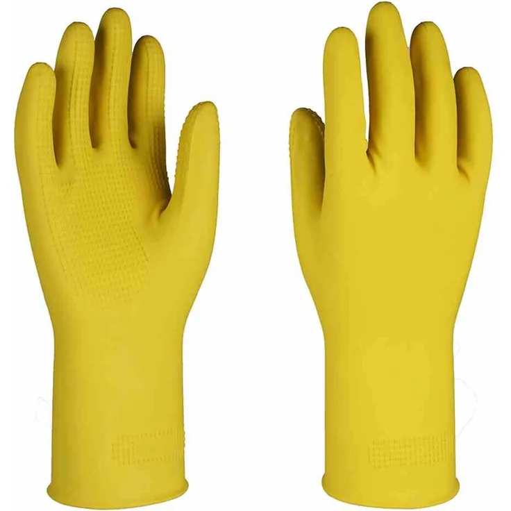 Haushalts-Handschuh MagnoGrip Größe M Latex mit gerautem Profil