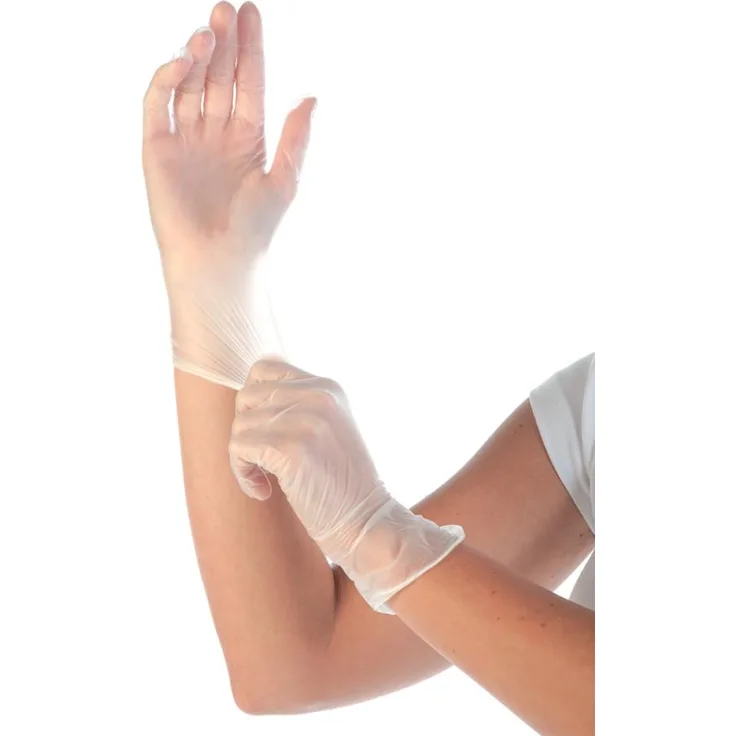 HygoStar Vinyl-Handschuh Ideal puderfrei S 24cm weiß VE=100 Stück