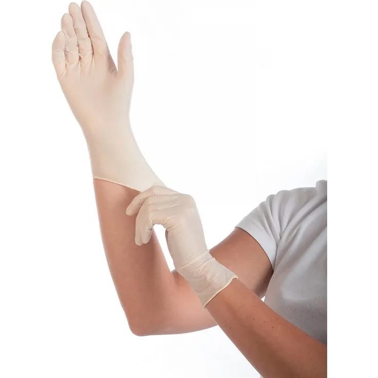 Hygonorm Latex-Handschuh Grip Light puderfrei S 24cm weiß VE=100 Stück