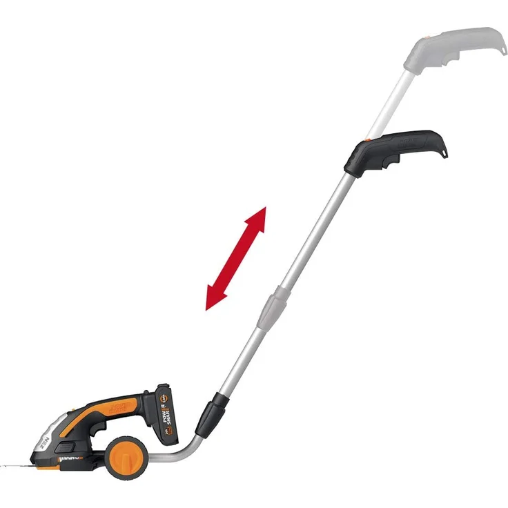 WORX 20V Akku Gras- und Strauchschere WG801E.3 Heckenschere Rasenschere 12 cm Strauchtrimmer 10 cm G – Bild 2