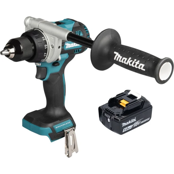 Makita DDF 492 T1, Akku-Bohrschrauber 18 V mit 141 Nm, Brushless, 1x 5,0 Ah Akku