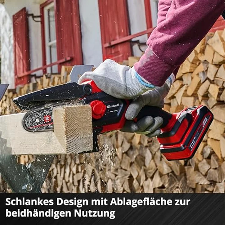 Einhell Akku-Astkettensäge GE-PS 18/15 Li-Kit, 18 V, bürstenloser Motor, mit Holster, ohne Akku – Bild 8