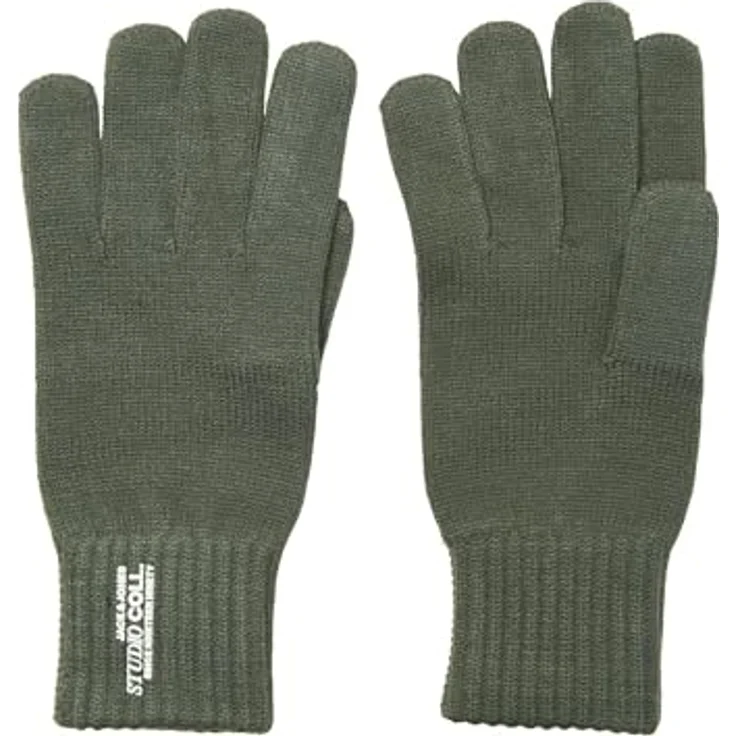 Jack & Jones JACCOLL GLOVES SN, Winter-Arbeitshandschuhe aus pflegeleichter Viskosemischung, unifarben in Duffel Bag – Bild 1