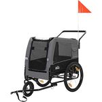 zoomundo Fahrradanhänger Hundeanhänger für Hunde-Transport Sparky in Grau - Preisvergleich